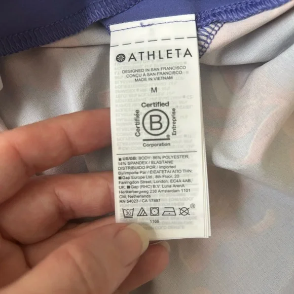 Athleta Women’s Crossroads Athletic Shorts Vibrant Design - Picture 9 of 10